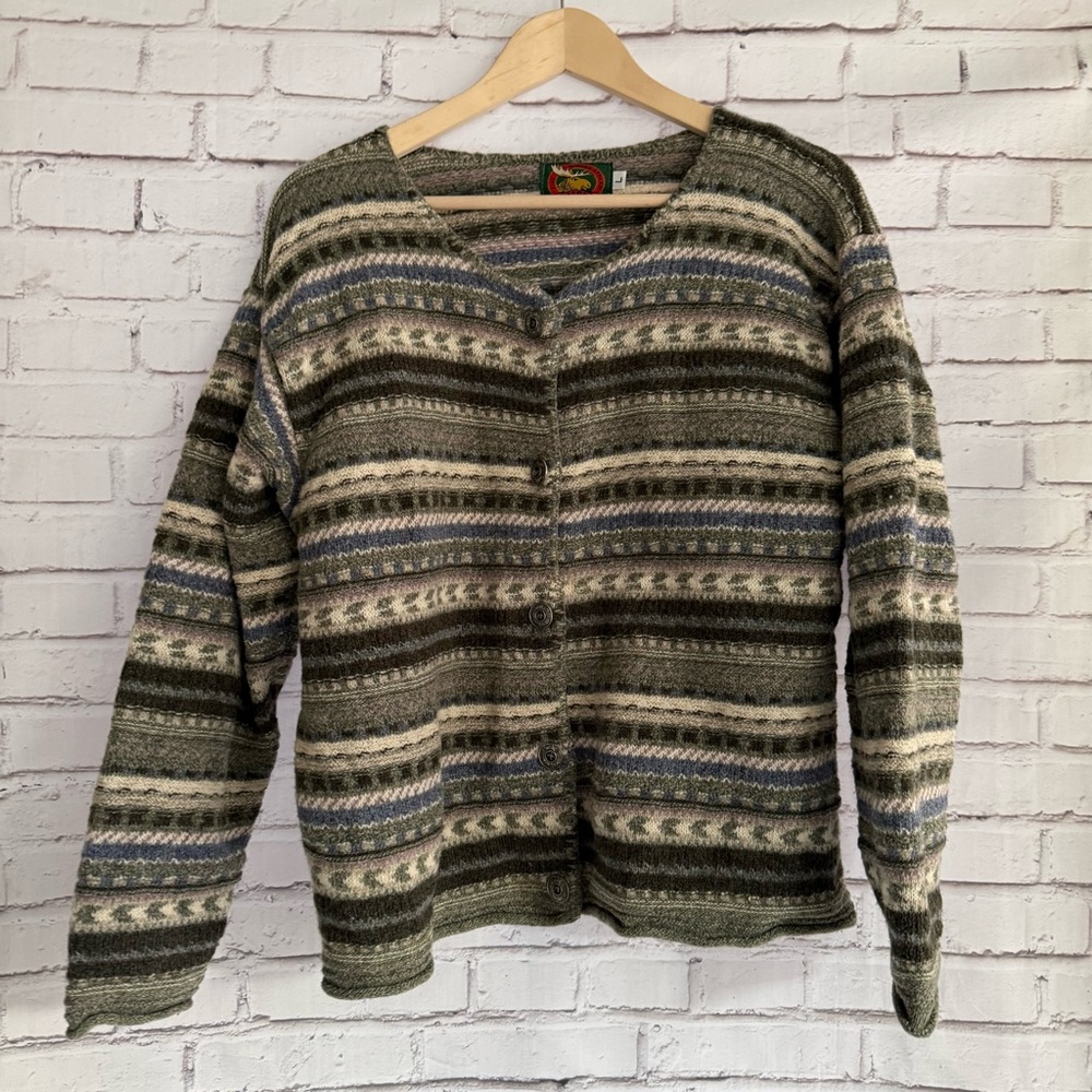 Cozy Striped‎ Cardigan Sweater